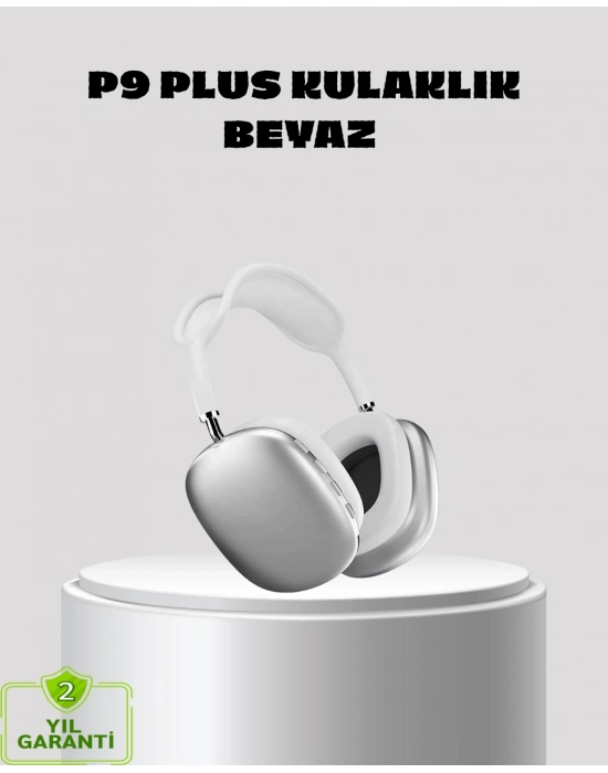 ® P9 Pro Plus Kablosuz Kulaklık – Üç Mikrofonlu, Uzamsal Ses ve Hızlı Şarj Özellikli