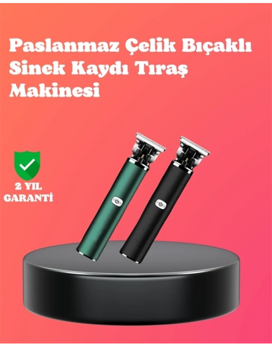 ® Paslanmaz Çelik Bıçaklı Sinek Kaydı Tıraş Makinesi Uzun Ömürlü
