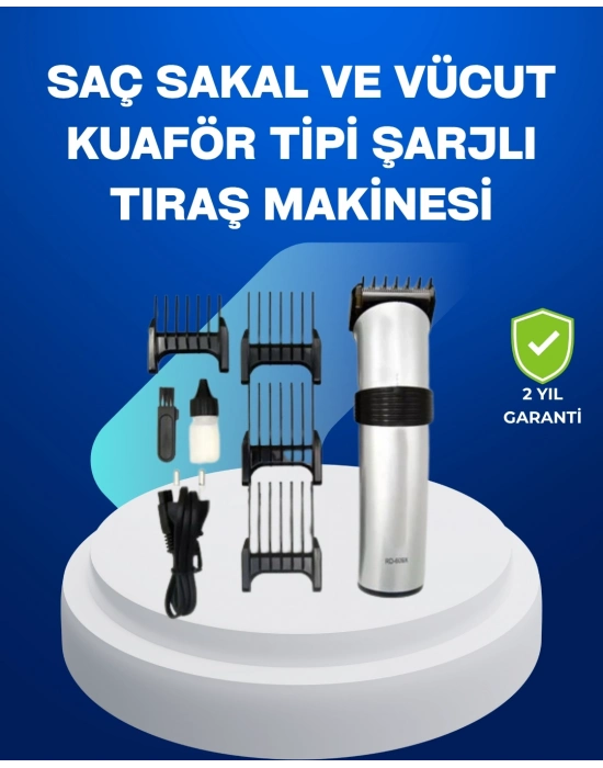 ® Paslanmaz Çelik Bıçaklı Tıraş Makinesi – Keskin ve Dayanıklı