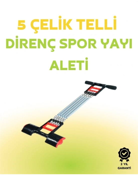 ® Paslanmaz Çelik Yaylı Çoklu Dirençli Kol ve Gövde Egzersiz Aleti