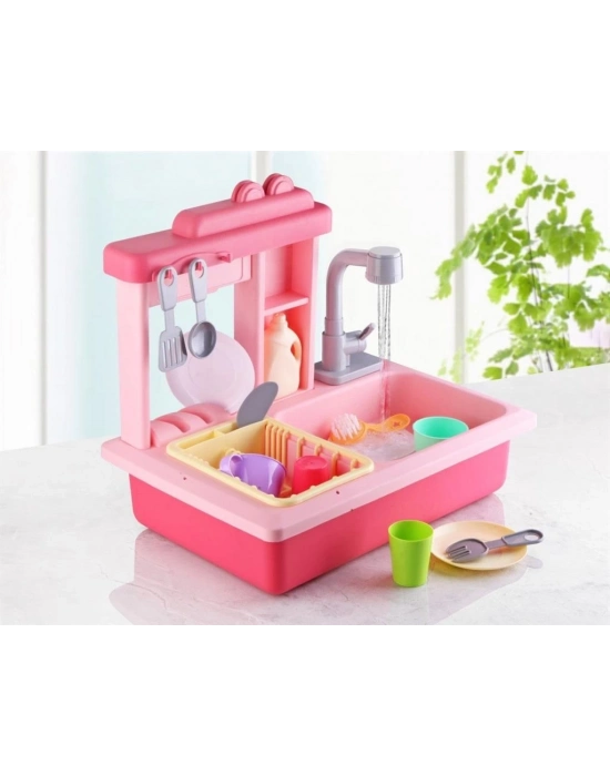 ® Pilli İnteraktif Lavabo Seti Pembe