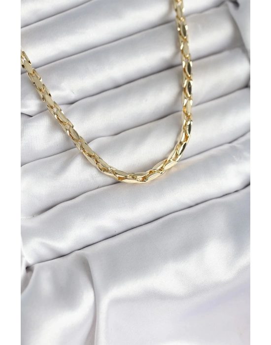 ® Pirinç Gold Renk 60 cm Zincir Kadın Kolye