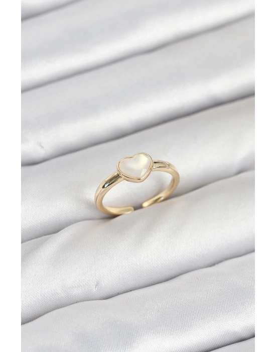 ® Pirinç Gold Renk Kalpli Kadın Yüzük