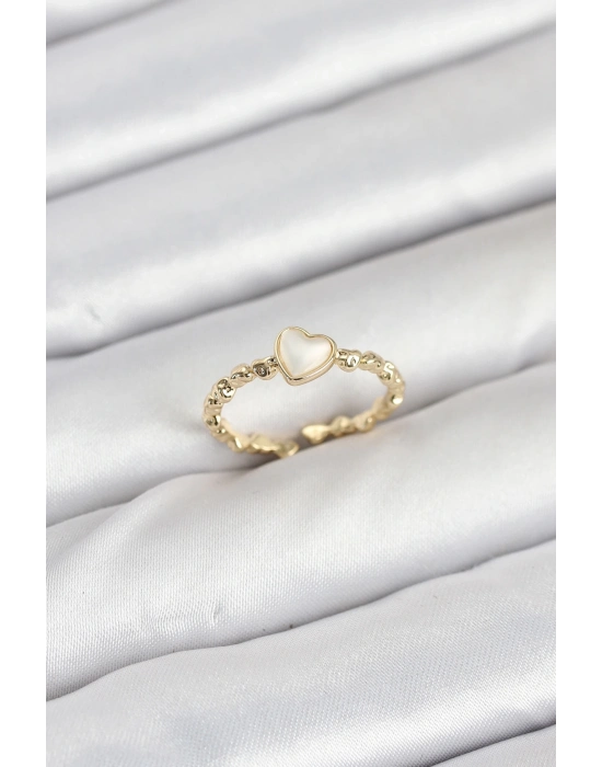 ® Pirinç Gold Renk Kalpli Model Kadın Yüzük