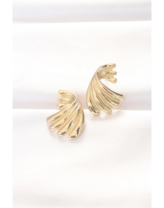 ® Pirinç Gold Renk Küpe