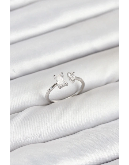 ® Pirinç Gold Renk Zirkon Taşlı Kadın Yüzük