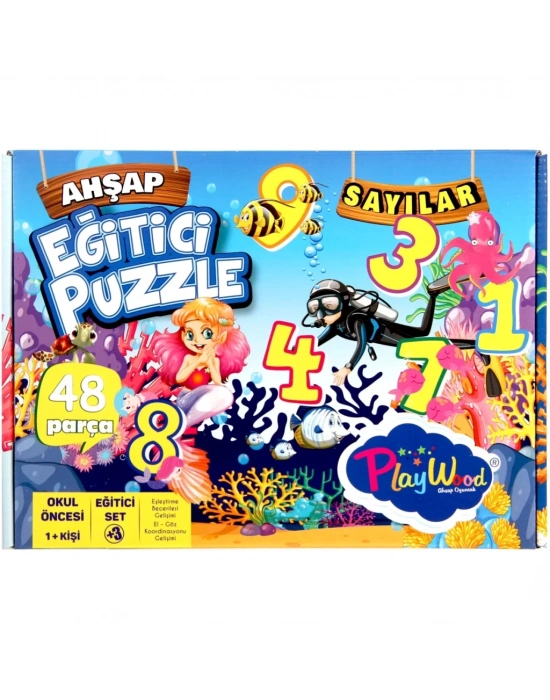 ® Ahşap Eğitici Puzzle Sayılar