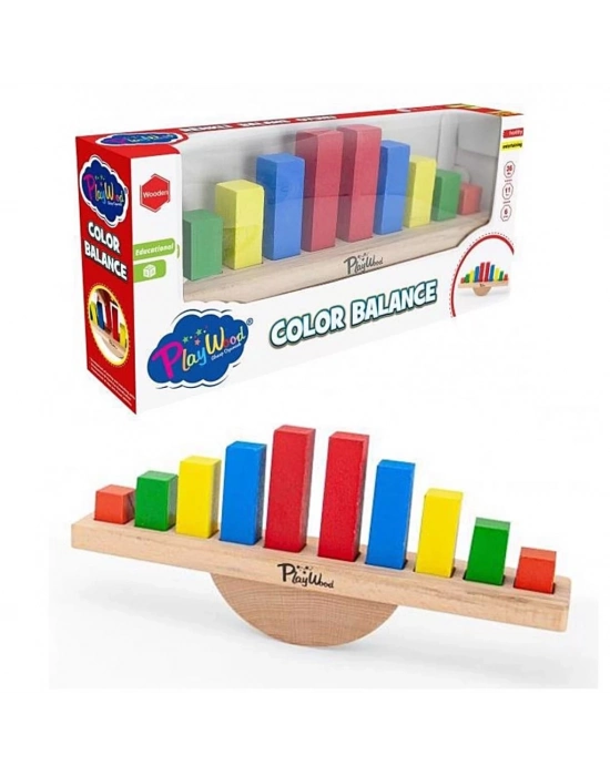 ® Ahşap Renkli Balans Oyunu