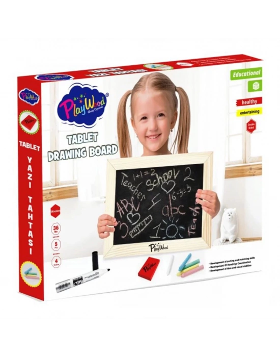 ® Ahşap Tablet Yazı Tahtası