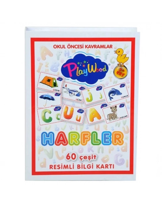 ® Eğitici Resimli Bilgi Kartı Harfler