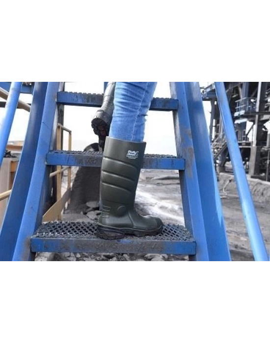 ® Pollyboot Vega 43 Numara Çelik Burunlu Çizme Poliüratan