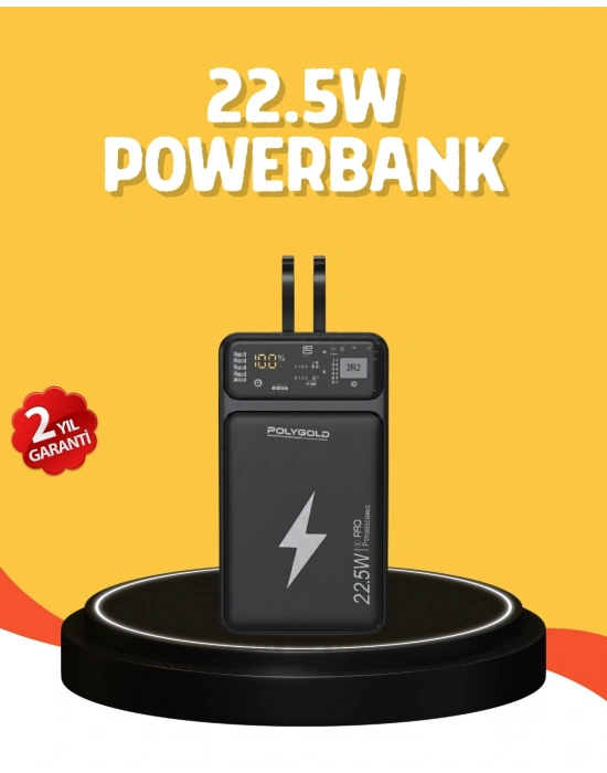 ® Powerbank 10000 mAh Dijital Göstergeli Taşınabilir