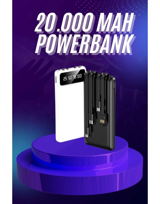 ® Powerbank 20.000 MAH Hızlı Şarj Özellikli Taşınabilir USB Girişli