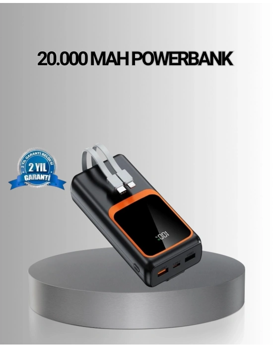® Powerbank 20000 mAh Yüksek Kapasiteli ve 22.5W Hızlı Şarj Destekli