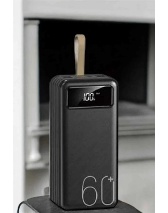 ® Powerbank 60.000 MAH 4 Portlu Uzun Şarj Süreli Dijital Göstergeli