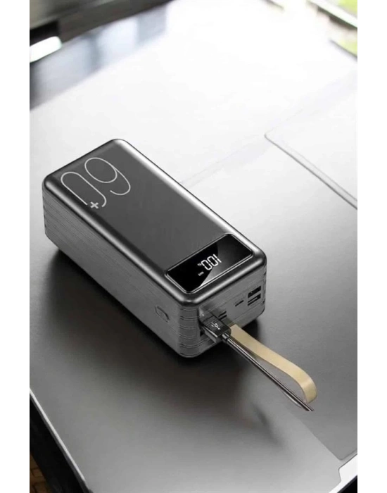 ® Powerbank 60.000 MAH Dijital Göstergeli 4 Portlu Taşınabilir