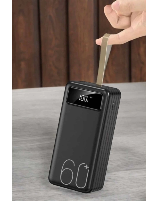 ® Powerbank 60.000 MAH Dijital Göstergeli 4 Portlu Taşınabilir