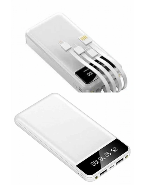 ® Powerbank Şarj Cihazı 4 Çıkışlı 20.000 MAH Powerbank Kompakt Yüksek Kapasiteli Hızlı Şarj