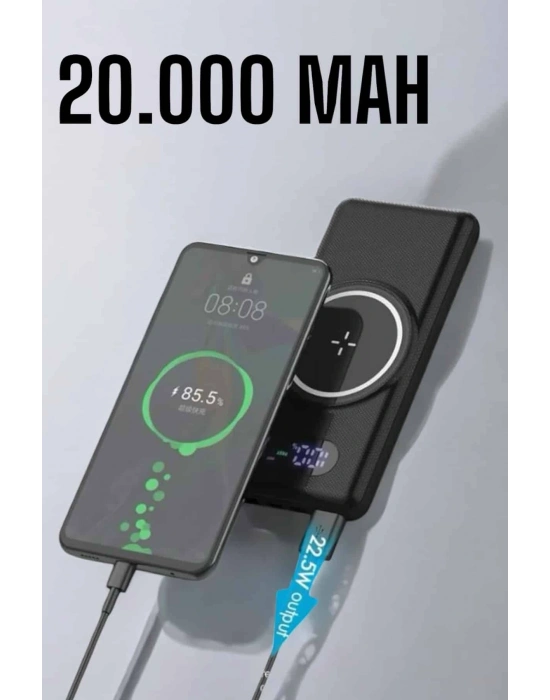 ® Powerbank Taşınabilir 10.000 Mah Hızlı Şarj Dijital Göstergeli