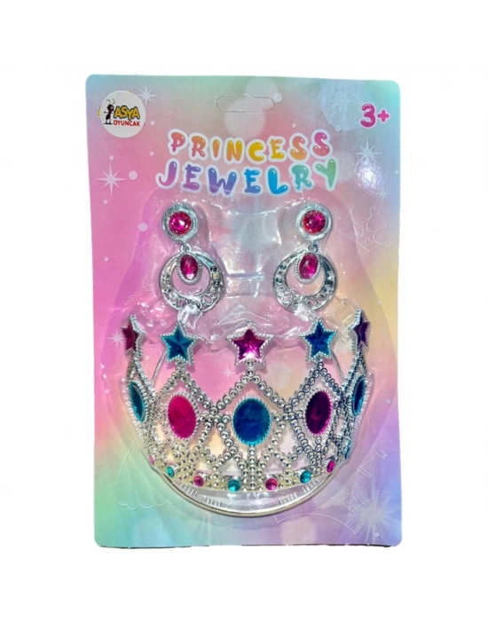 ® Prenses Tacı ve Küpe Seti