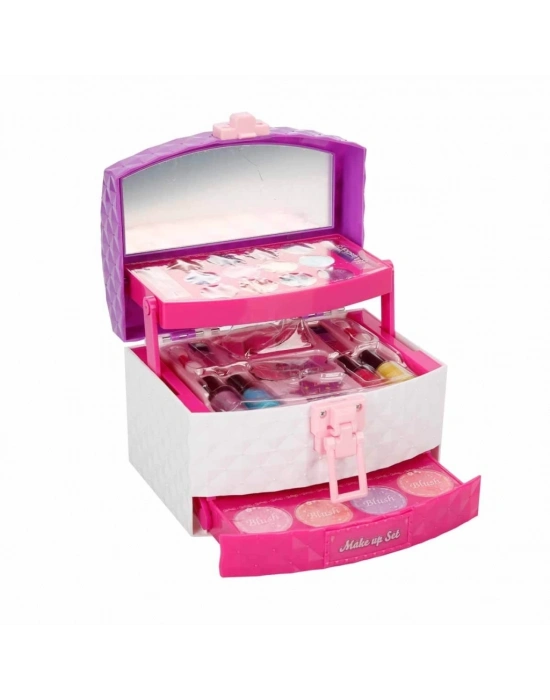 ® Pretty Pinky 3 Katlı Çantalı Makyaj Seti