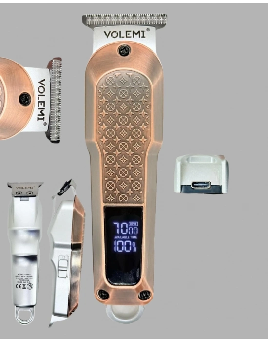 ® Profesyonel 7000RPM Saç Kesim Makinesi – Type-C Şarjlı, LCD Ekranlı, 4 Kademeli Ayar