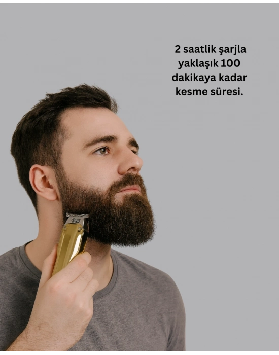 ® Profesyonel Saç ve Sakal Kesme Tıraş Makinesi USB Şarjlı Güçlü Motorlu