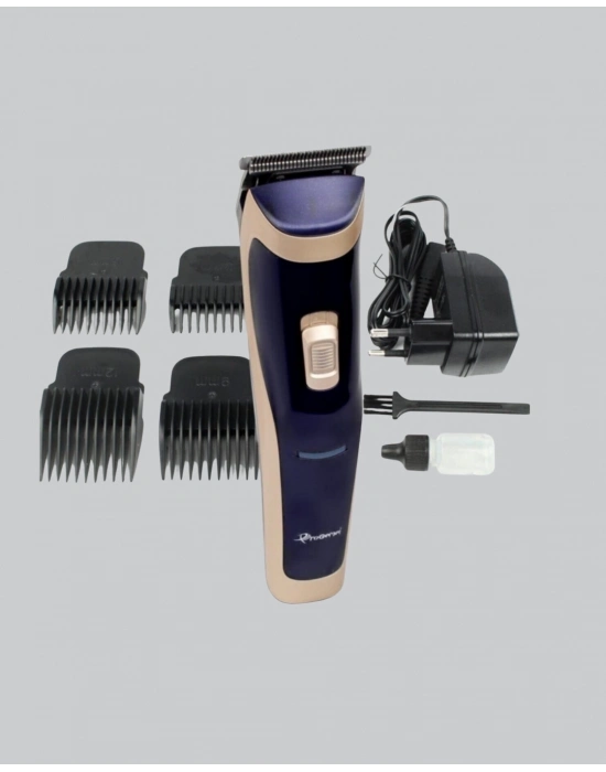 ® Profesyonel Şarjlı Saç ve Sakal Kesme Makinesi – Unisex, 12 mm Ayarlanabilir Başlık