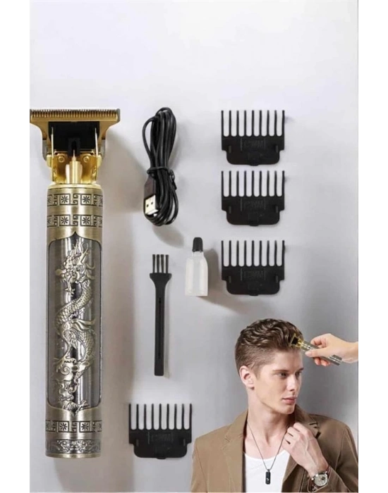 ® Profesyonel Şarjlı Saç ve Sakal Şekillendirici Çizik Tıraş Makinesi