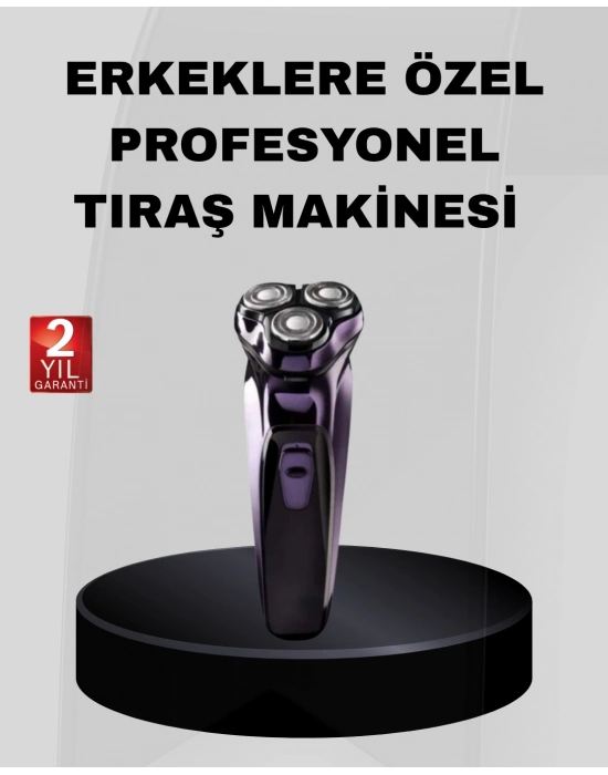 ® Profesyonel Şarjlı Tıraş Makinesi Ayarlanabilir Başlıklı Kablosuz