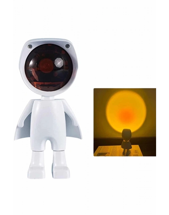 ® Projeksiyon Güneş Lambası Astronot Gün Batımı Projektör LED Işıklı