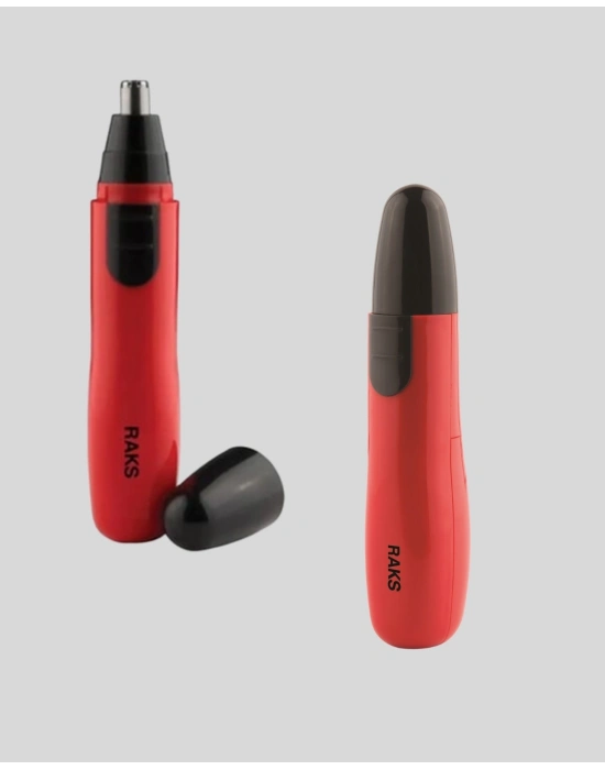 ® Raks Kırmızı Tüy Temizleme Cihazı Kulak Burun Pilli Ergonomik