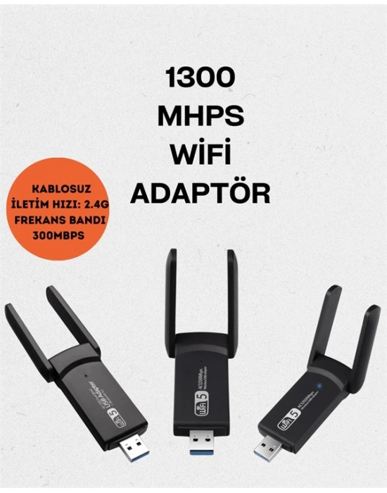 ® Realtek Chipsetli 5G Destekli Yüksek Hızlı Ağ Adaptörü
