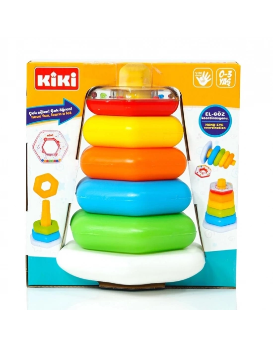 ® Kiki Renkli Altıgen Halkalar Çıngıraklı AE-1510