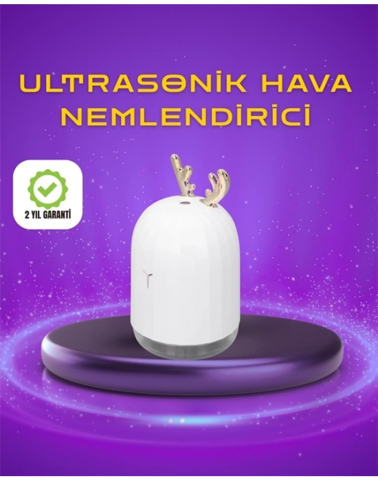 ® Renkli LED Işıklı ve Sürekli Spreyli Masa Nemlendirici