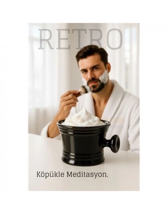 ® Retro Tıraş Tası Siyah