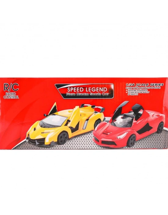 ® RG-1382-9-11 Kumandalı Kapıları Açılabilir Işıklı Spor araba 1:24 Vardem Oyuncak