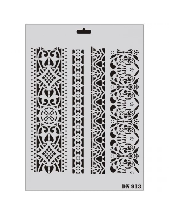 ® Rich Dantel Seri DN-913 Stencil 35x25 cm