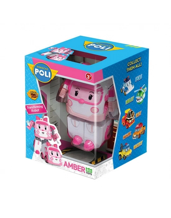 Robocar Poli Transforming Robot Figür Amber