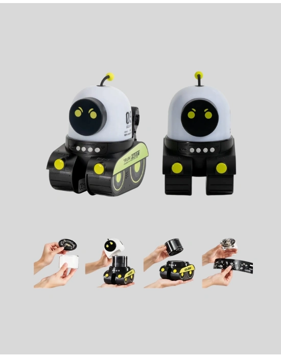 ® Robot Tasarımlı Bluetooth Hoparlörlü Yıldızlı Gökyüzü Projektör