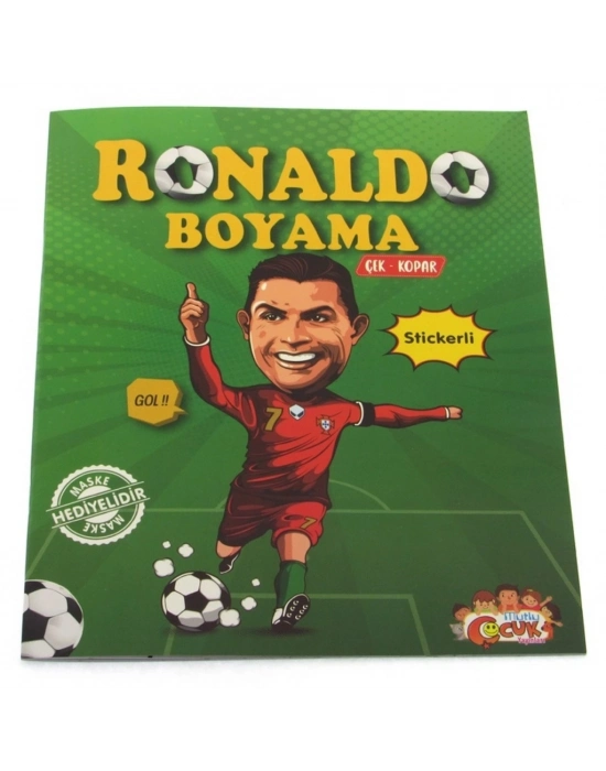 ® Ronaldo Çıkartmalı Maskeli Boyama Kitabı