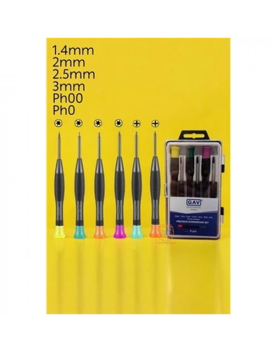 ® Saat Telefon Tamir Tork Tornavida Seti 6lı