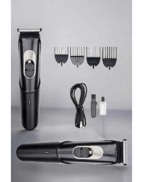 ® Saç Sakal Vücut Şarjlı Kablosuz Tıraş Makinesi Profesyonel Paslanmaz Çelik