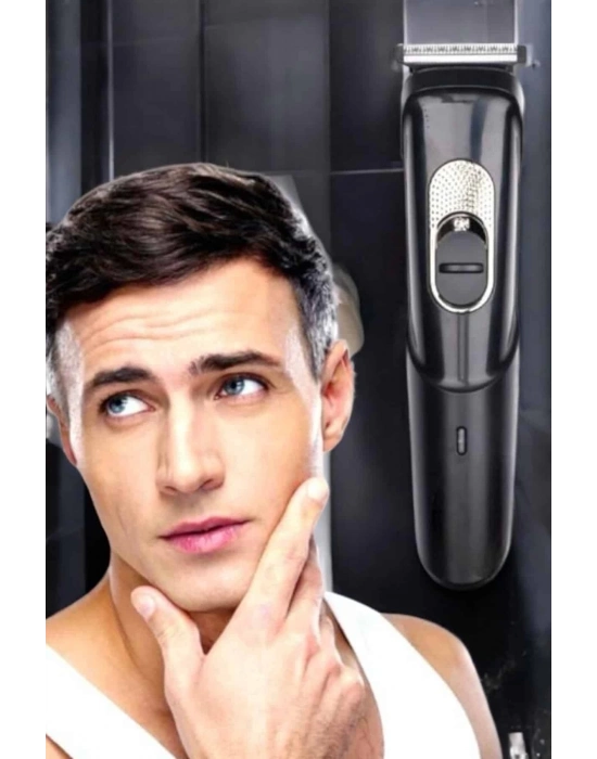 ® Saç Sakal Vücut Şarjlı Kablosuz Tıraş Makinesi Profesyonel Paslanmaz Çelik