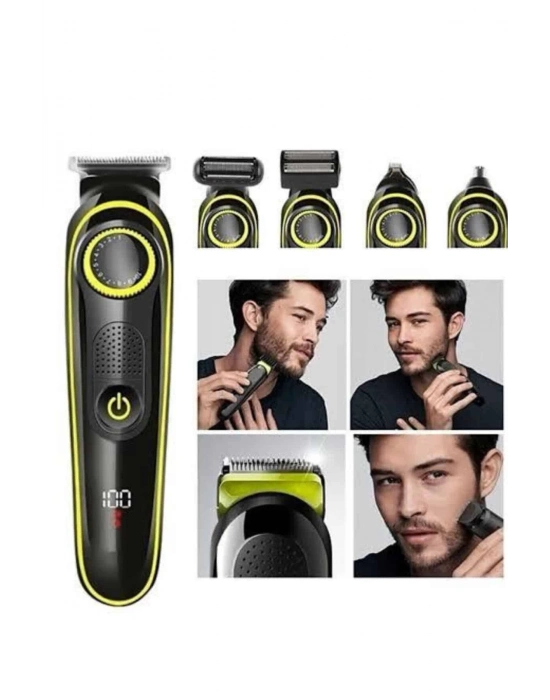 ® Saç Sakal Vücut Tıraş Makinesi 5in1 Kablosuz Burun Kulak Tıraş Makinesi