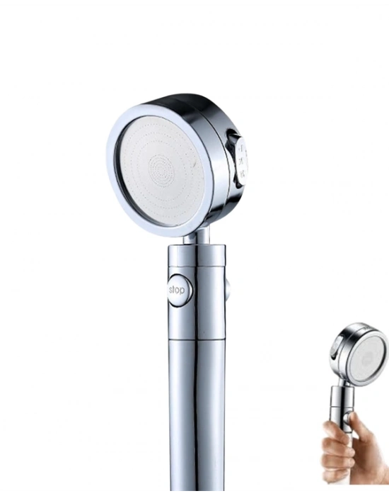® Sağlam Metal Hortum Bağlantılı, 360° Hareketli Duş Başlığı