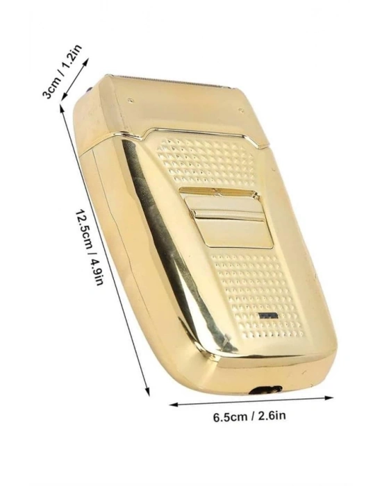 ® Sakal Kesme Tıraş Makinesi Paslanmaz Çelik Gold Şarjlı