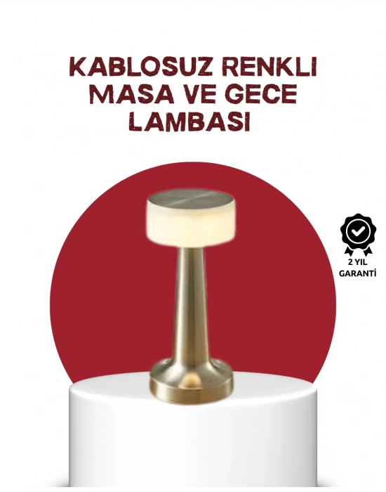 ® Şarj Edilebilir LED Masa Lambası – USB Girişli, Metal Yapı