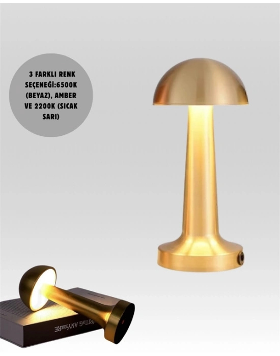 ® Şarjlı Dimmerli LED Masa Lambası – 4-8 Saat Aydınlatma