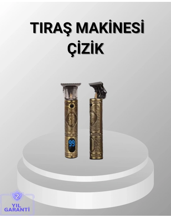 ® Şarjlı Kablosuz Tıraş Makinesi – 1800 mAh Batarya, Uzun Pil Ömrü, Profesyonel Sessiz Motor